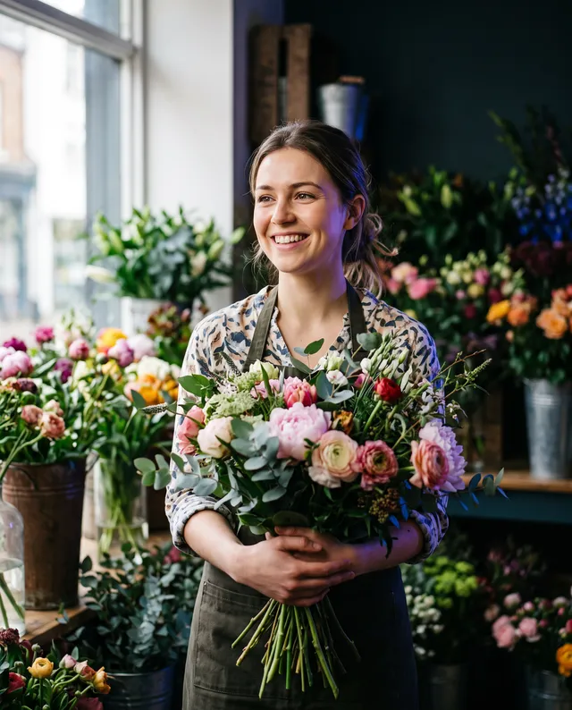 Emma Girard, fleuriste, Vevey (profil d'illustration)