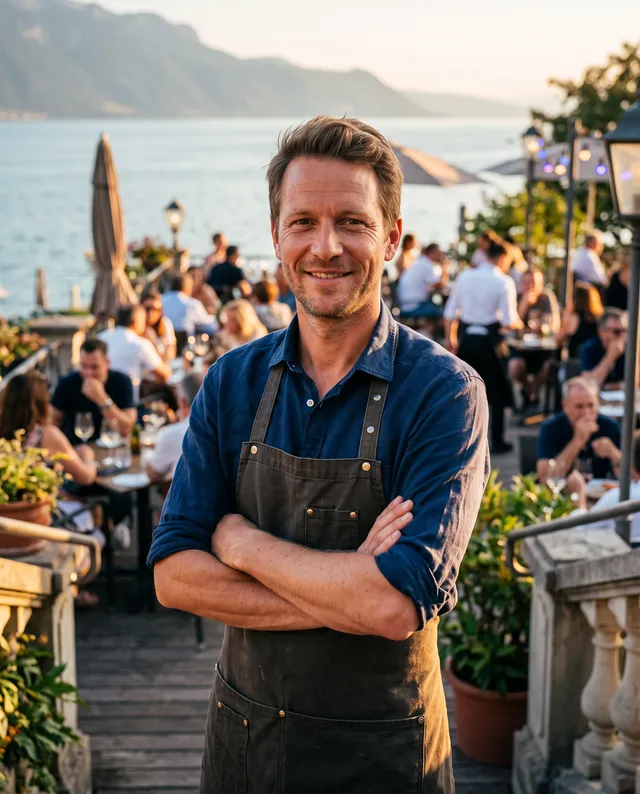 Julien Favre, chef-patron, Morges (profil d'illustration)